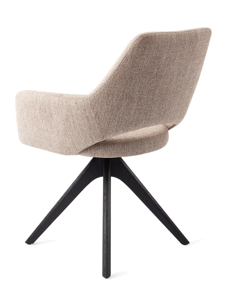 Yanai Esszimmerstuhl von Jesper Home in Biscuit Beach, Revolve Oak, Schwarz, Ansicht 4
