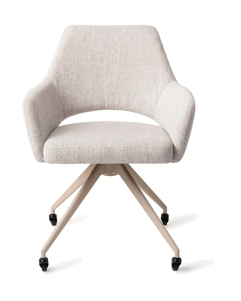 Yanai Esszimmerstuhl von Jesper Home in Pigeon, Glide, Beige, Ansicht 1