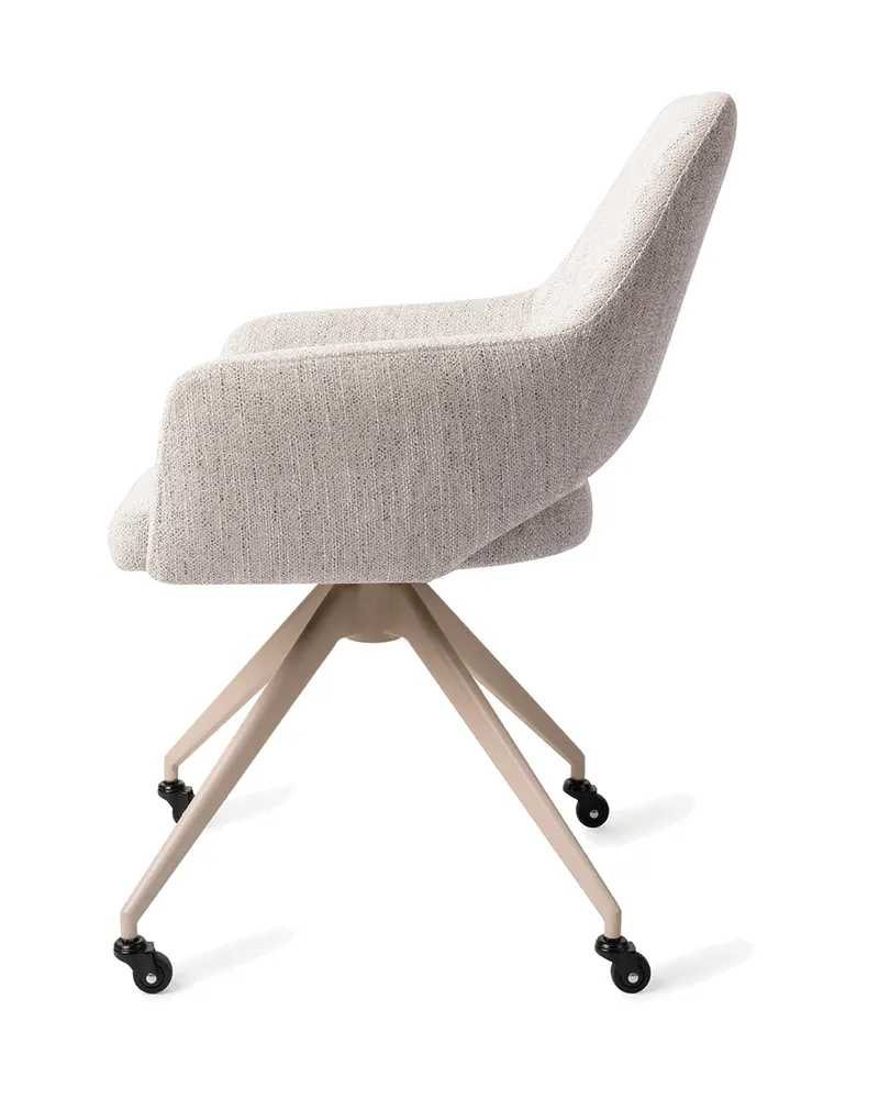 Yanai Esszimmerstuhl von Jesper Home in Pigeon, Glide, Beige, Ansicht 2