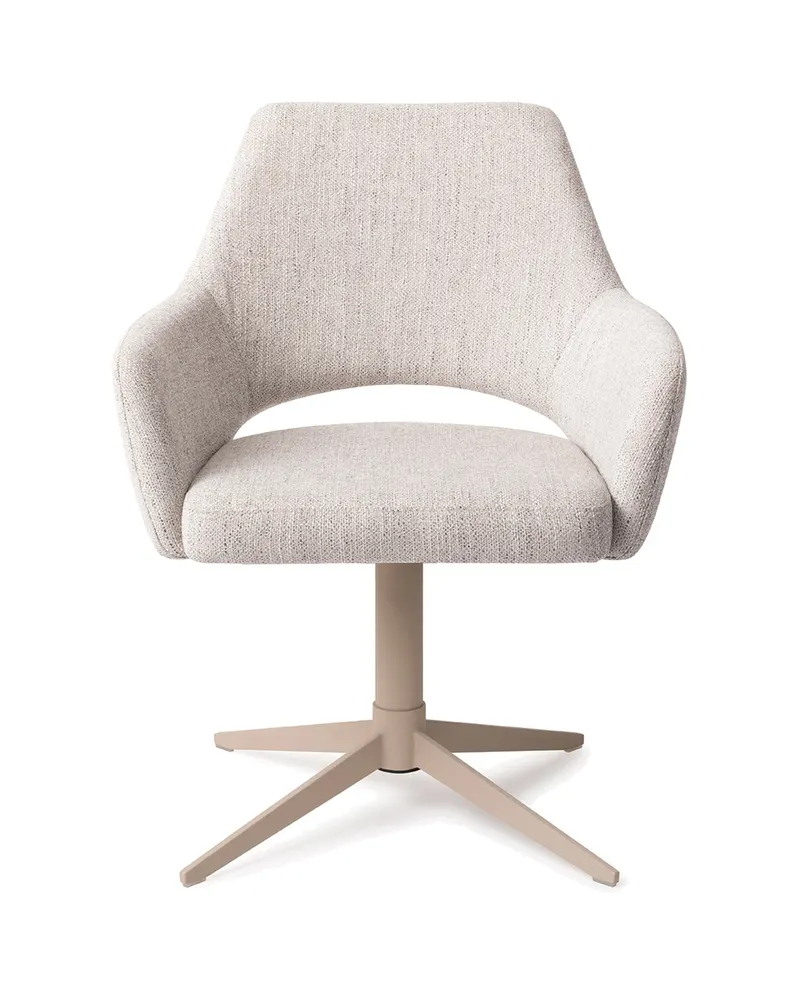 Yanai Esszimmerstuhl von Jesper Home in Pigeon, Quad, Beige, Ansicht 1