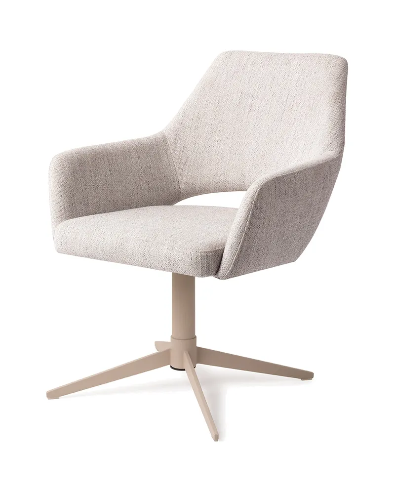 Yanai Esszimmerstuhl von Jesper Home in Pigeon, Quad, Beige, Ansicht 3