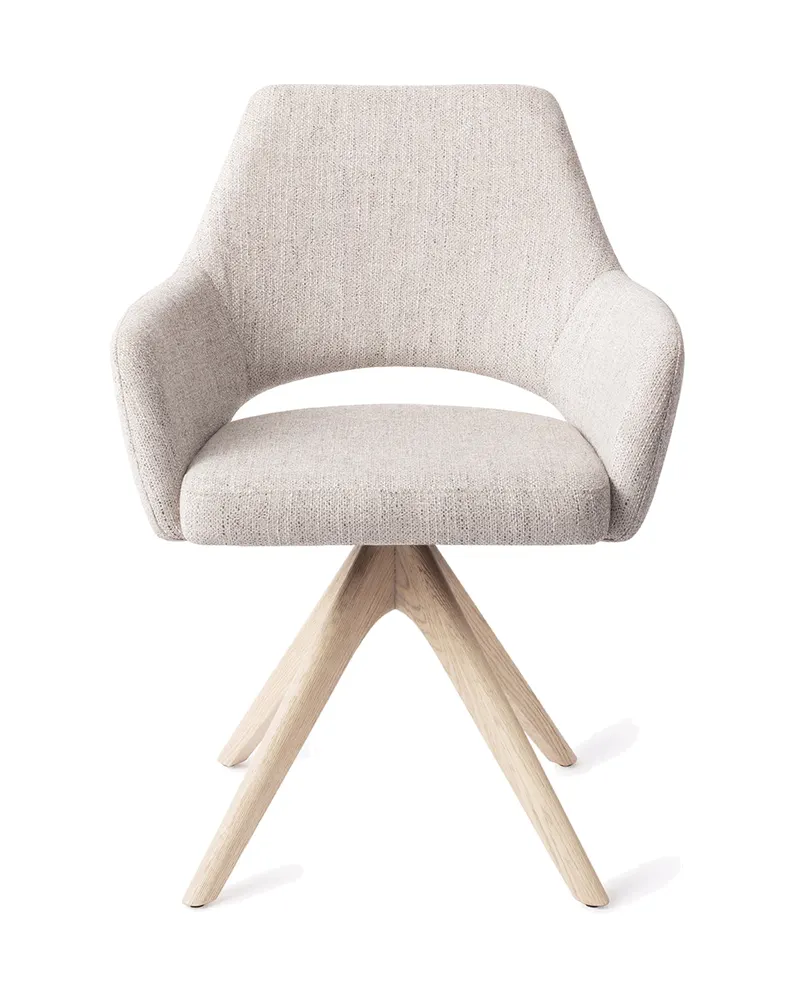 Yanai Esszimmerstuhl von Jesper Home in Pigeon, Revolve Oak, Gebleicht, Ansicht 1
