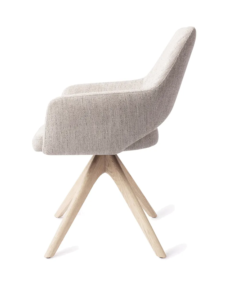 Yanai Esszimmerstuhl von Jesper Home in Pigeon, Revolve Oak, Gebleicht, Ansicht 2