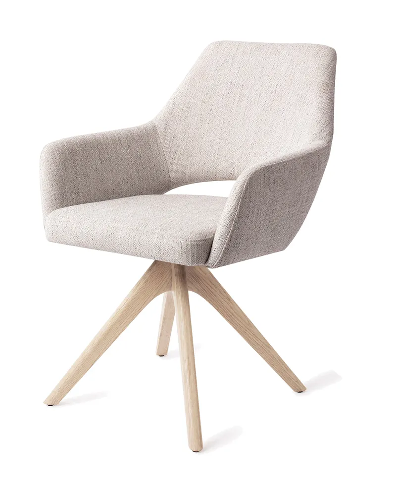 Yanai Esszimmerstuhl von Jesper Home in Pigeon, Revolve Oak, Gebleicht, Ansicht 3