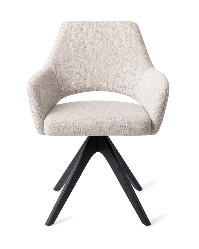 Yanai Esszimmerstuhl von Jesper Home in Pigeon, Revolve Oak, Schwarz, Ansicht 1