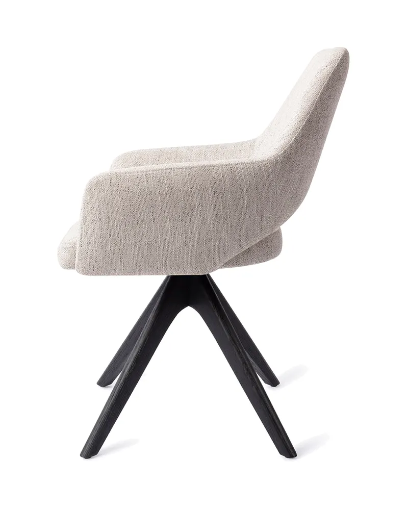 Yanai Esszimmerstuhl von Jesper Home in Pigeon, Revolve Oak, Schwarz, Ansicht 2