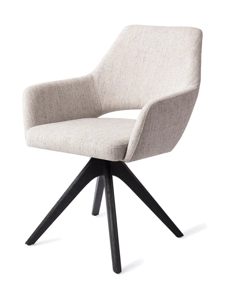 Yanai Esszimmerstuhl von Jesper Home in Pigeon, Revolve Oak, Schwarz, Ansicht 3