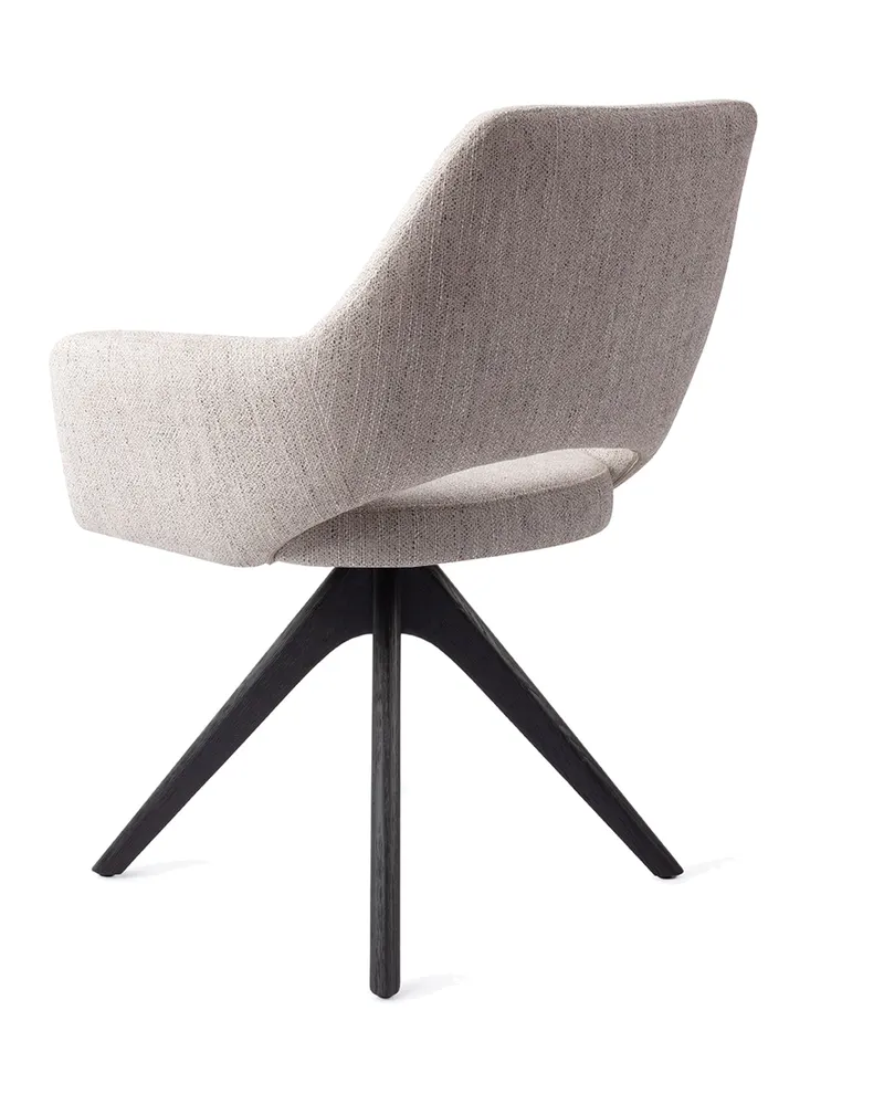 Yanai Esszimmerstuhl von Jesper Home in Pigeon, Revolve Oak, Schwarz, Ansicht 4