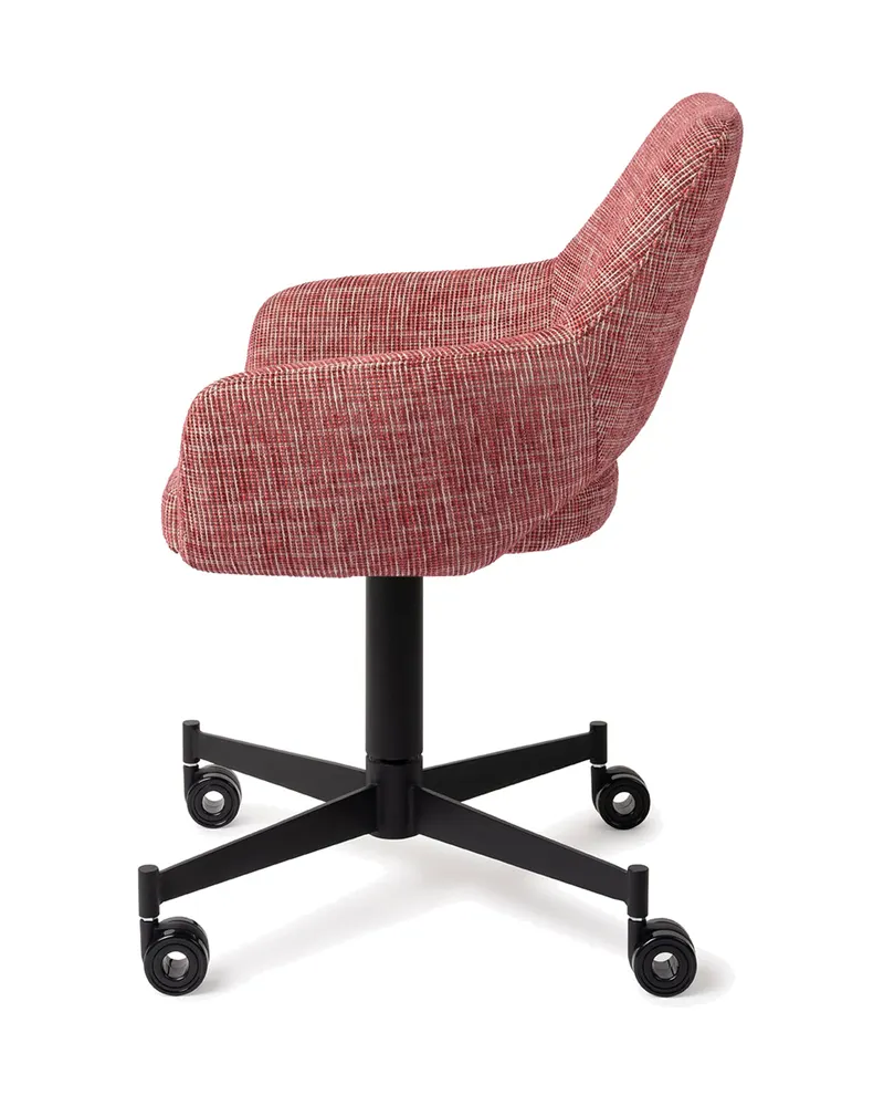 Yanai Esszimmerstuhl von Jesper Home in Berry Bars, Caster, Schwarz, Ansicht 2