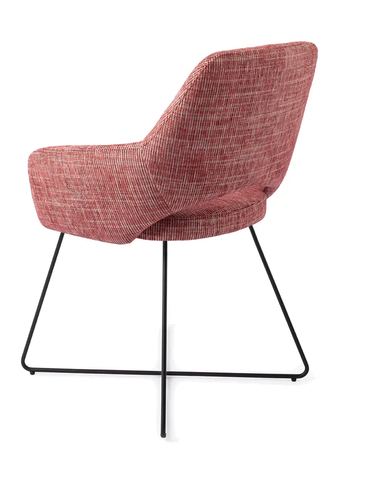 Yanai Esszimmerstuhl von Jesper Home in Berry Bars, Cross, Schwarz, Ansicht 4