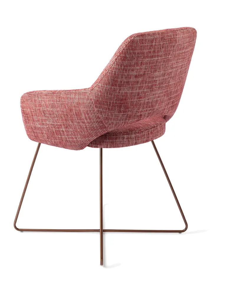 Yanai Esszimmerstuhl von Jesper Home in Berry Bars, Cross, Roségold, Ansicht 4