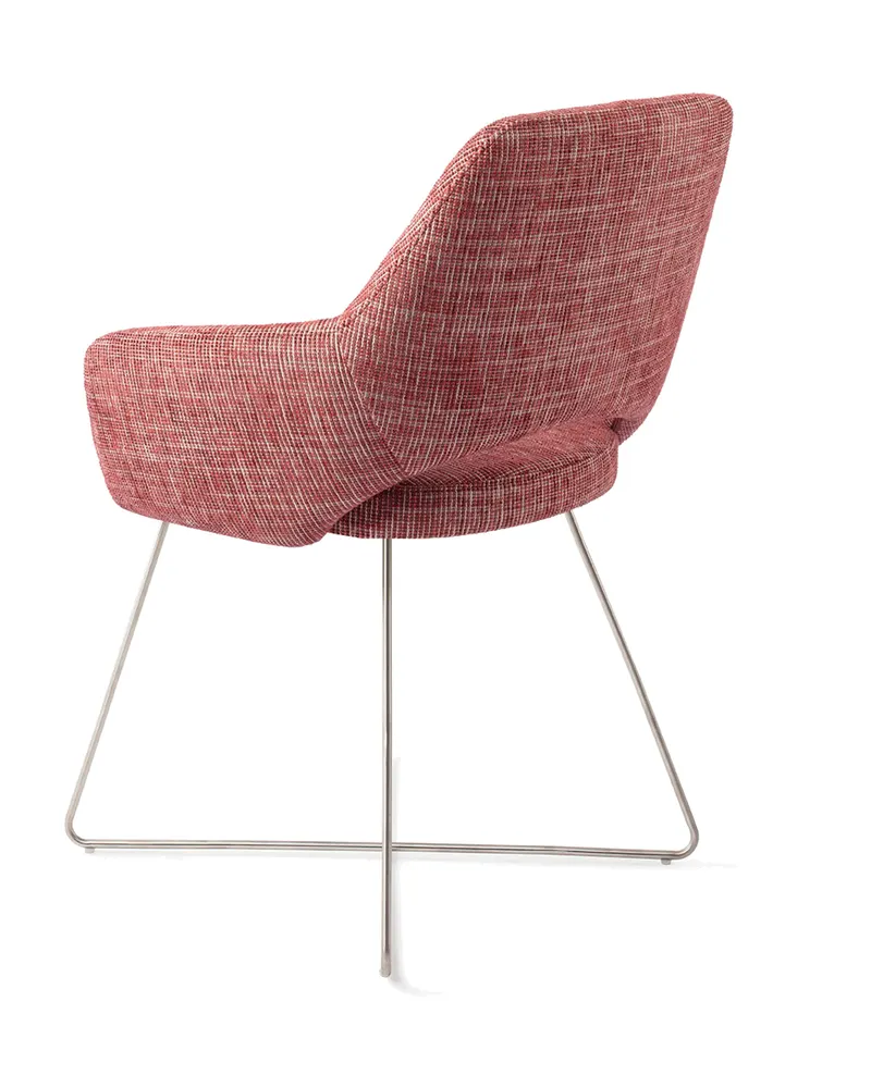 Yanai Esszimmerstuhl von Jesper Home in Berry Bars, Cross, Edelstahl, Ansicht 4