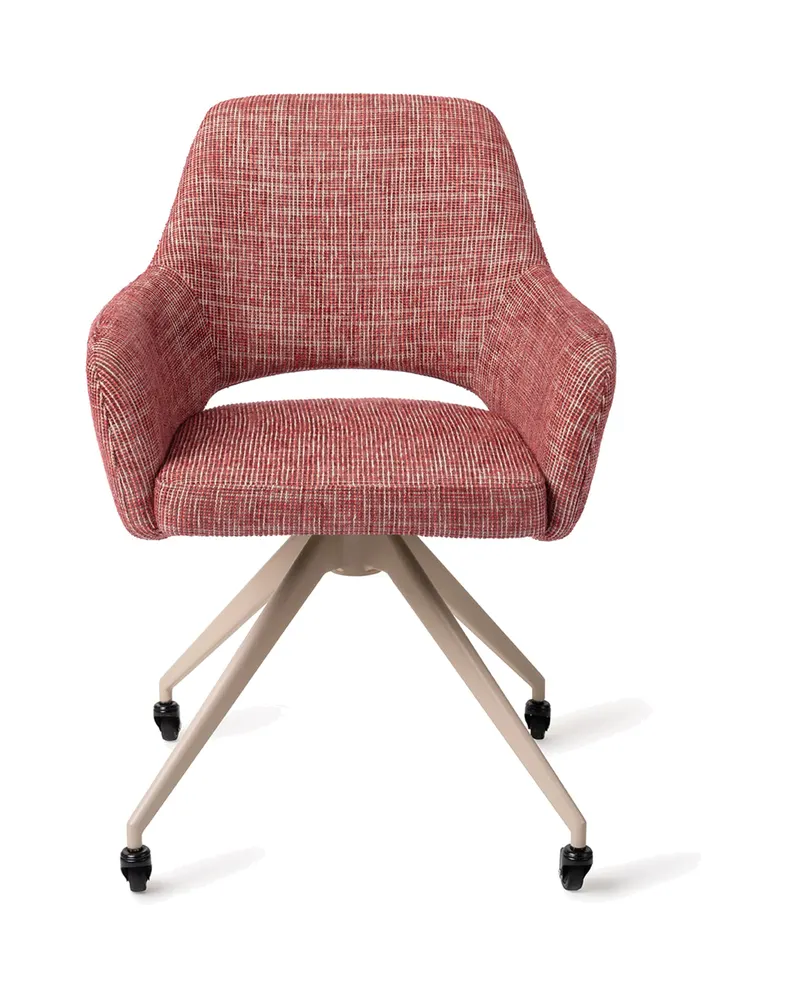 Yanai Esszimmerstuhl von Jesper Home in Berry Bars, Glide, Beige, Ansicht 1