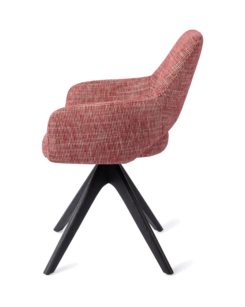 Yanai Esszimmerstuhl von Jesper Home in Berry Bars, Revolve Oak, Schwarz, Ansicht 2