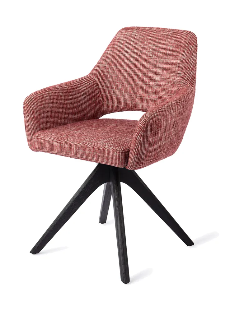 Yanai Esszimmerstuhl von Jesper Home in Berry Bars, Revolve Oak, Schwarz, Ansicht 3
