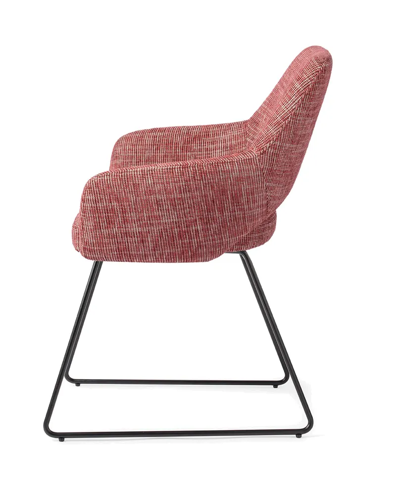 Yanai Esszimmerstuhl von Jesper Home in Berry Bars, Slide, Schwarz, Ansicht 2