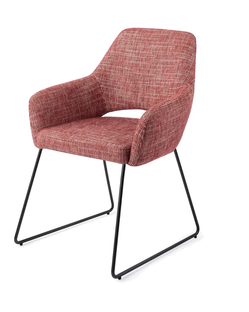Yanai Esszimmerstuhl von Jesper Home in Berry Bars, Slide, Schwarz, Ansicht 3