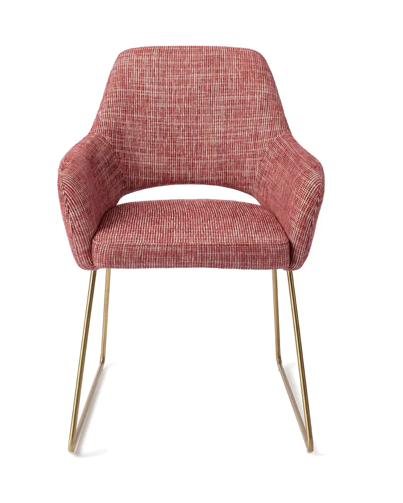 Yanai Esszimmerstuhl von Jesper Home in Berry Bars, Slide, Gold, Ansicht 1