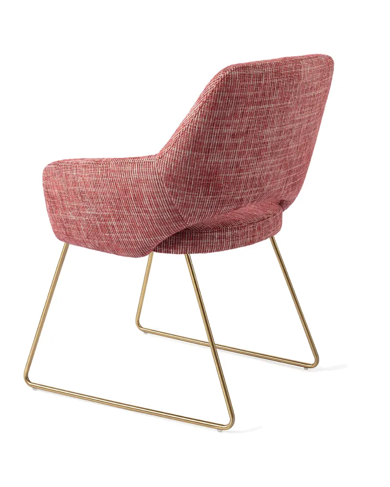Yanai Esszimmerstuhl von Jesper Home in Berry Bars, Slide, Gold, Ansicht 4