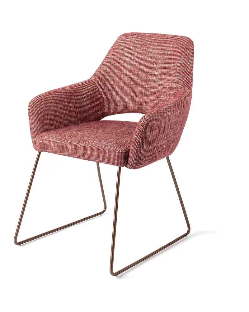 Yanai Esszimmerstuhl von Jesper Home in Berry Bars, Slide, Roségold, Ansicht 3