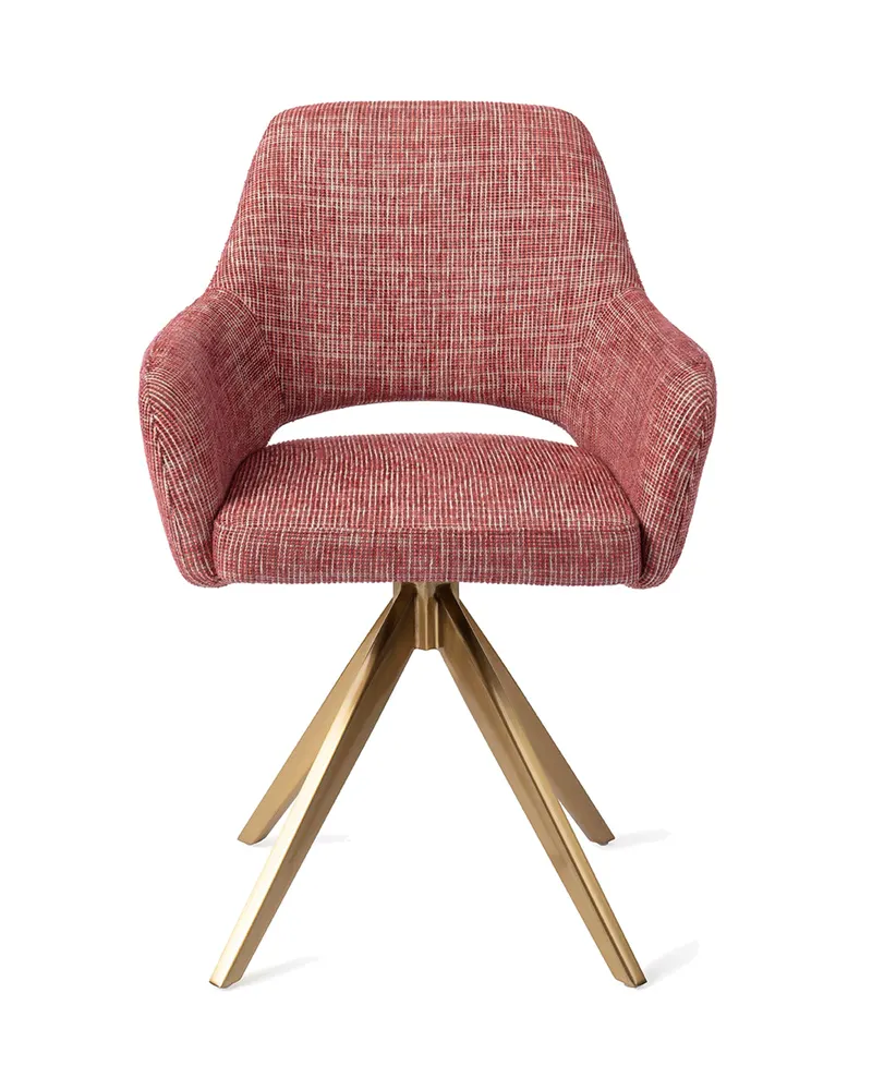 Yanai Esszimmerstuhl von Jesper Home in Berry Bars, Turn, Gold, Ansicht 1