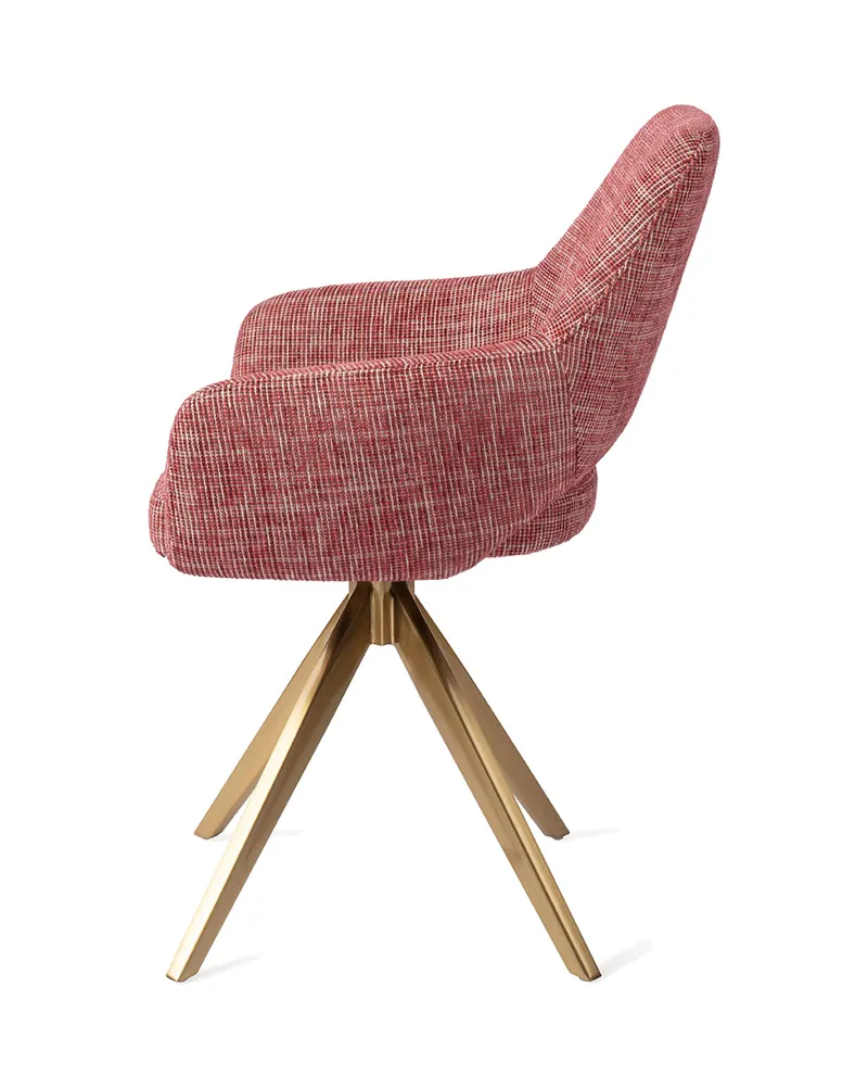 Yanai Esszimmerstuhl von Jesper Home in Berry Bars, Turn, Gold, Ansicht 2