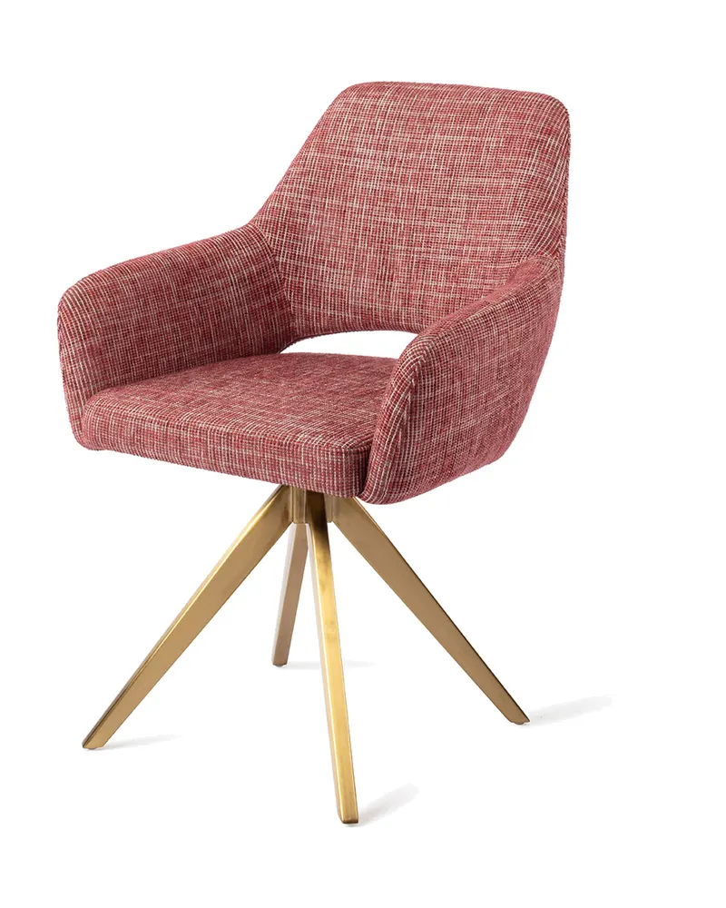 Yanai Esszimmerstuhl von Jesper Home in Berry Bars, Turn, Gold, Ansicht 3