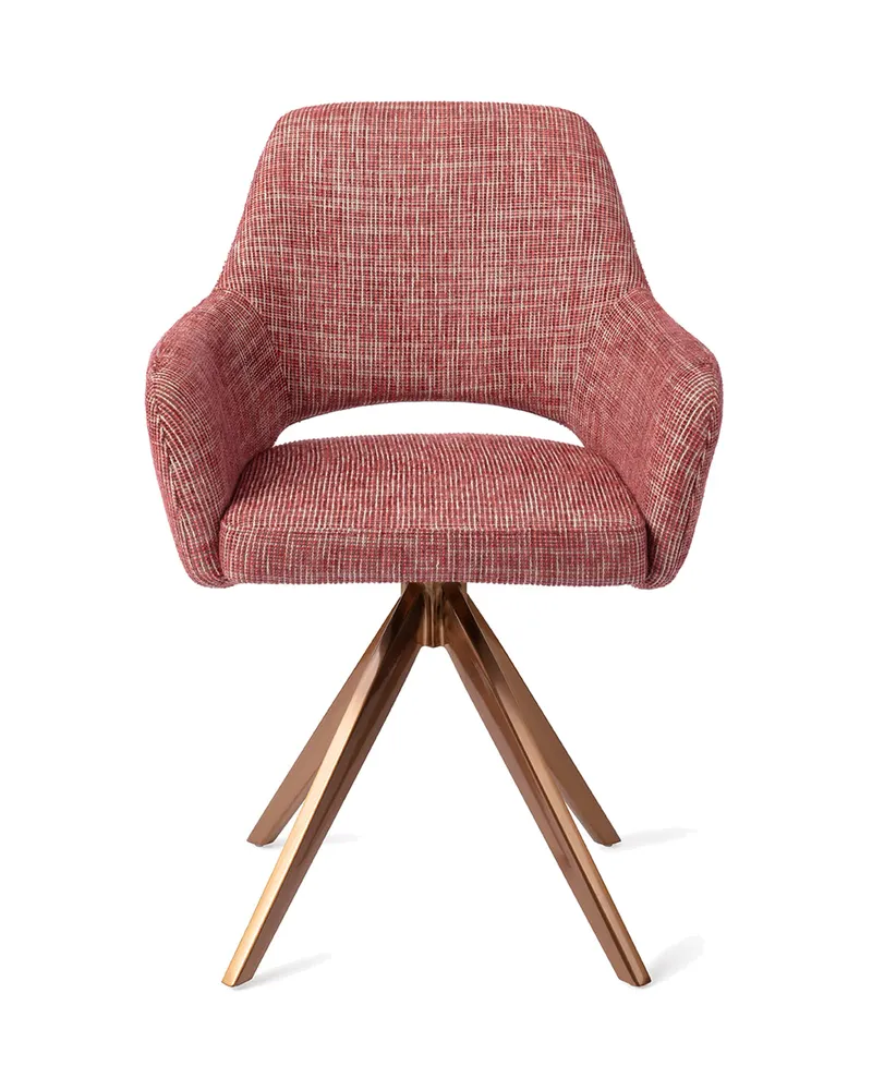 Yanai Esszimmerstuhl von Jesper Home in Berry Bars, Turn, Roségold, Ansicht 1