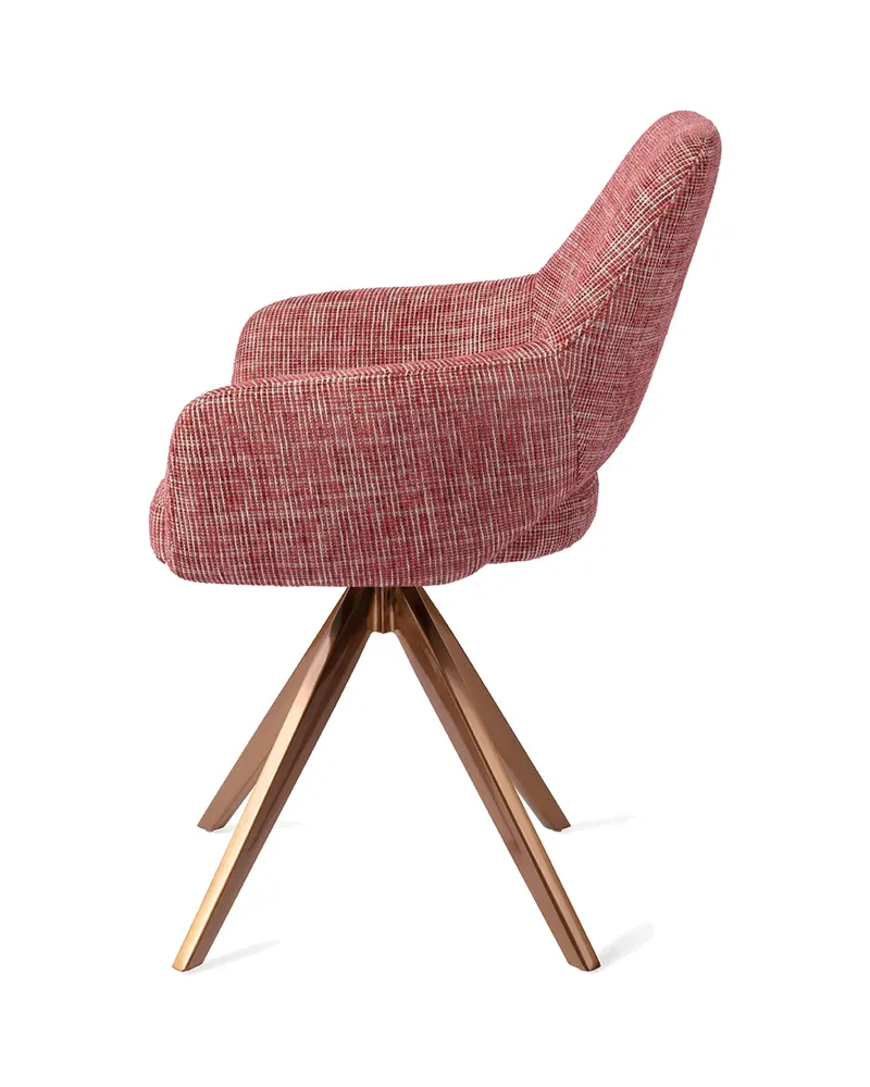 Yanai Esszimmerstuhl von Jesper Home in Berry Bars, Turn, Roségold, Ansicht 2