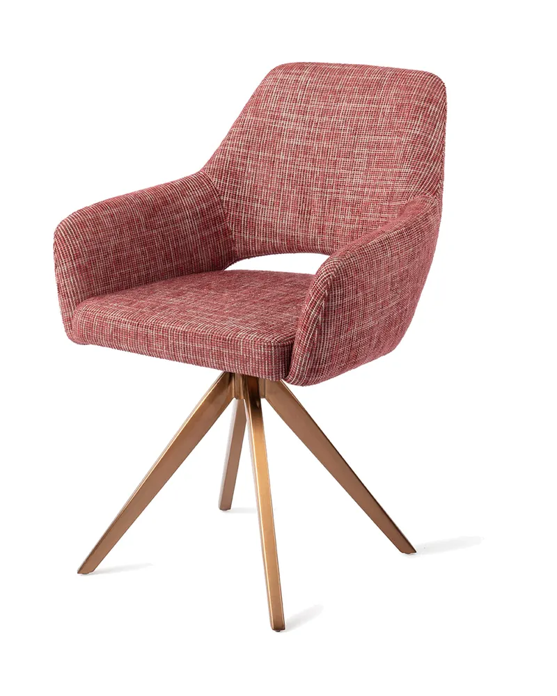 Yanai Esszimmerstuhl von Jesper Home in Berry Bars, Turn, Roségold, Ansicht 3