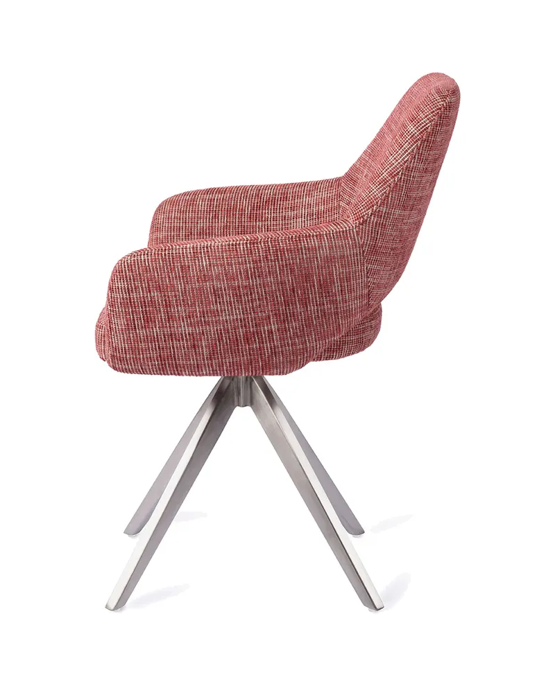 Yanai Esszimmerstuhl von Jesper Home in Berry Bars, Turn, Edelstahl, Ansicht 2