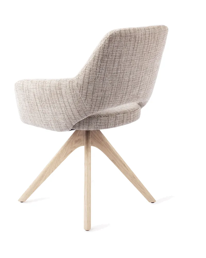Yanai Esszimmerstuhl von Jesper Home in Caramel Grid, Revolve Oak, Gebleicht, Ansicht 4