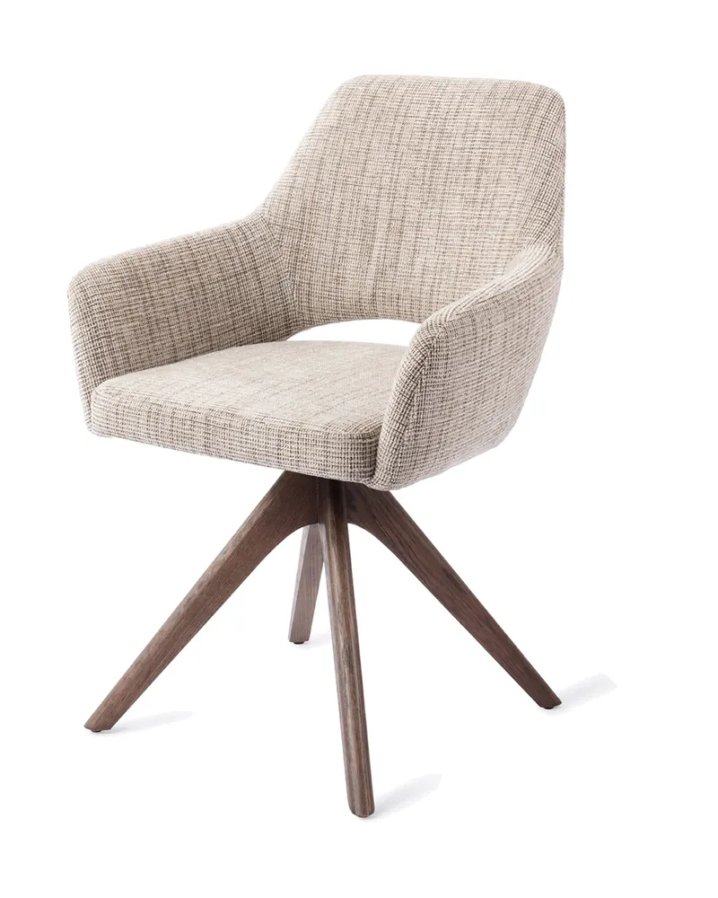 Yanai Esszimmerstuhl von Jesper Home in Caramel Grid, Revolve Oak, Walnuss, Ansicht 3
