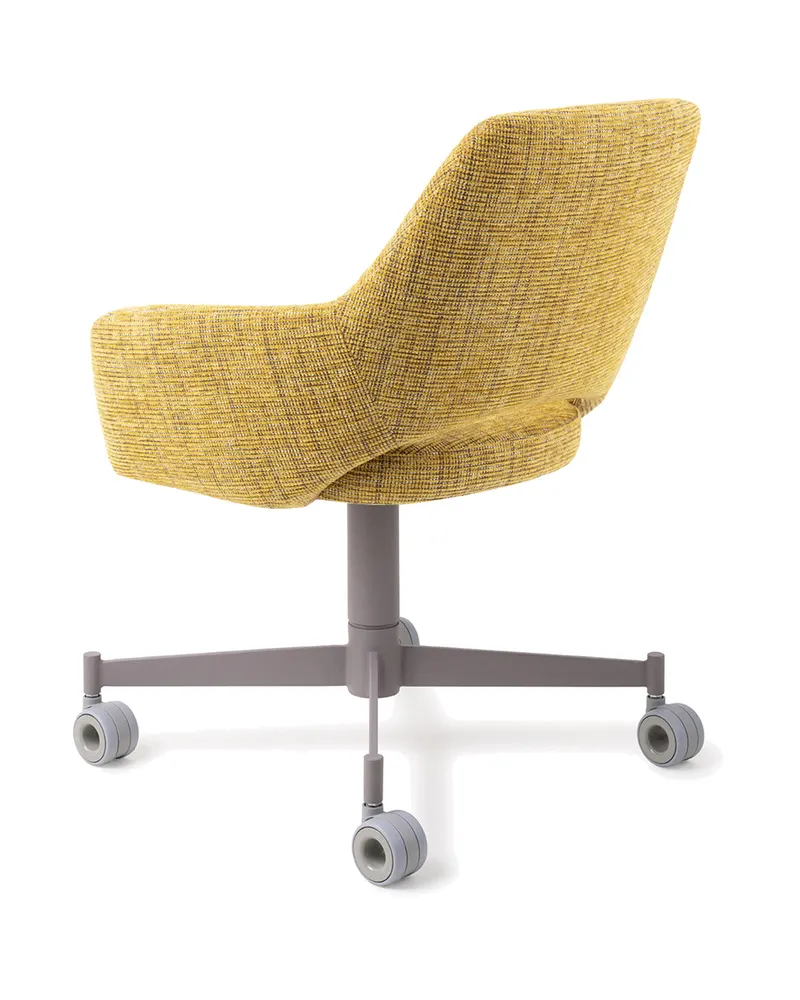 Yanai Esszimmerstuhl von Jesper Home in Lemon Lines, Caster, Grau, Ansicht 4