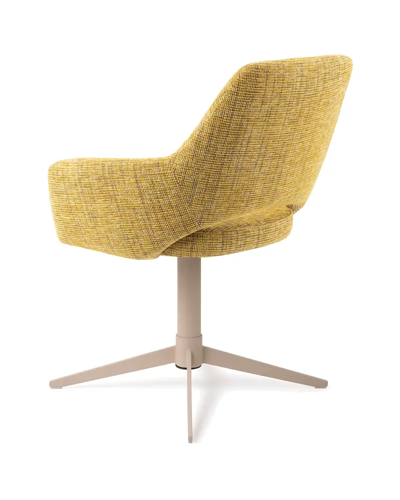 Yanai Esszimmerstuhl von Jesper Home in Lemon Lines, Quad, Beige, Ansicht 4