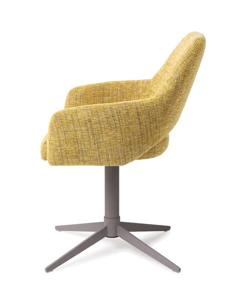 Yanai Esszimmerstuhl von Jesper Home in Lemon Lines, Quad, Grau, Ansicht 2