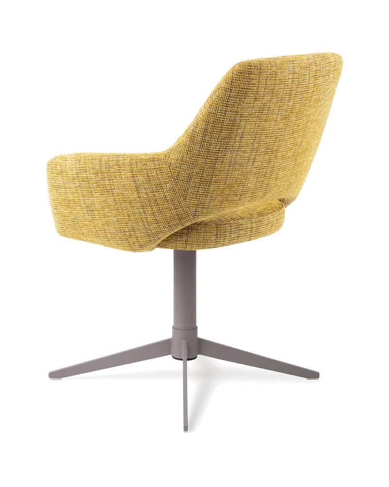 Yanai Esszimmerstuhl von Jesper Home in Lemon Lines, Quad, Grau, Ansicht 4