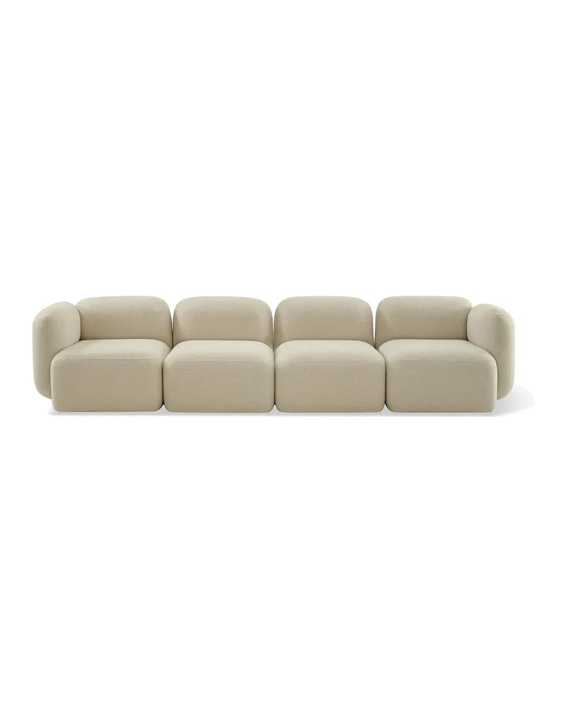Yoshimi Modulsofa, 4-teilig, Weiß