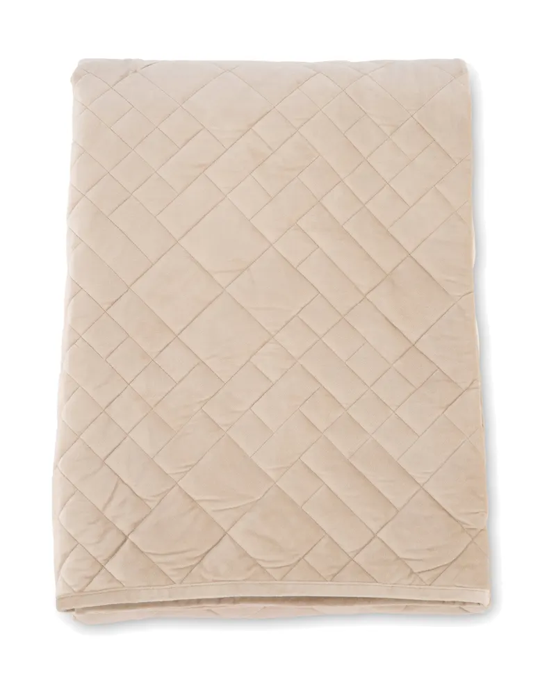 Jilly gesteppte Tagesdecke in 260 × 260 cm, Beige, Ansicht 1