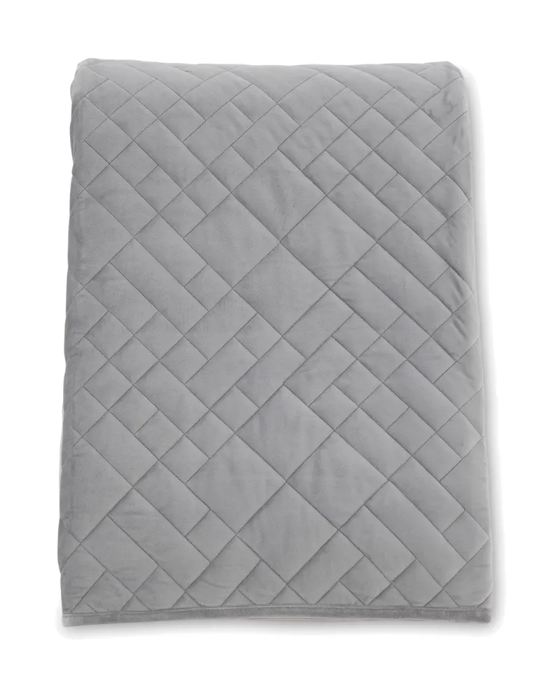 Jilly gesteppte Tagesdecke in 260 × 260 cm, Hellgrau, Ansicht 1