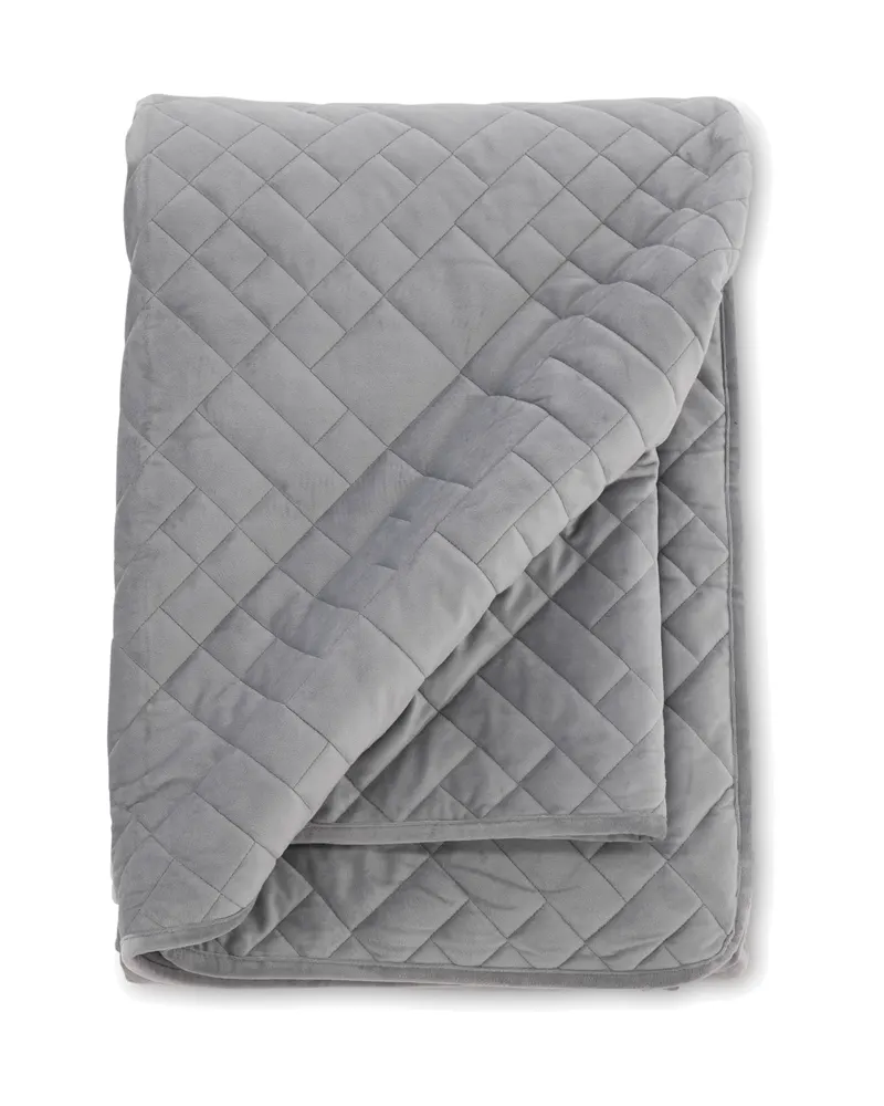 Jilly gesteppte Tagesdecke in 260 × 260 cm, Hellgrau, Ansicht 3