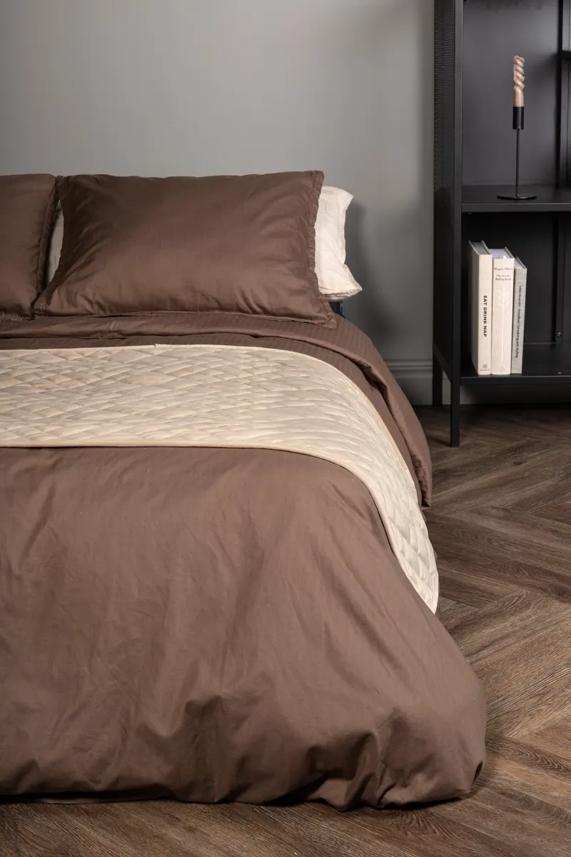 Jilly gesteppte Tagesdecke in 80 × 260 cm, Beige, im Wohnraum, Ansicht 2