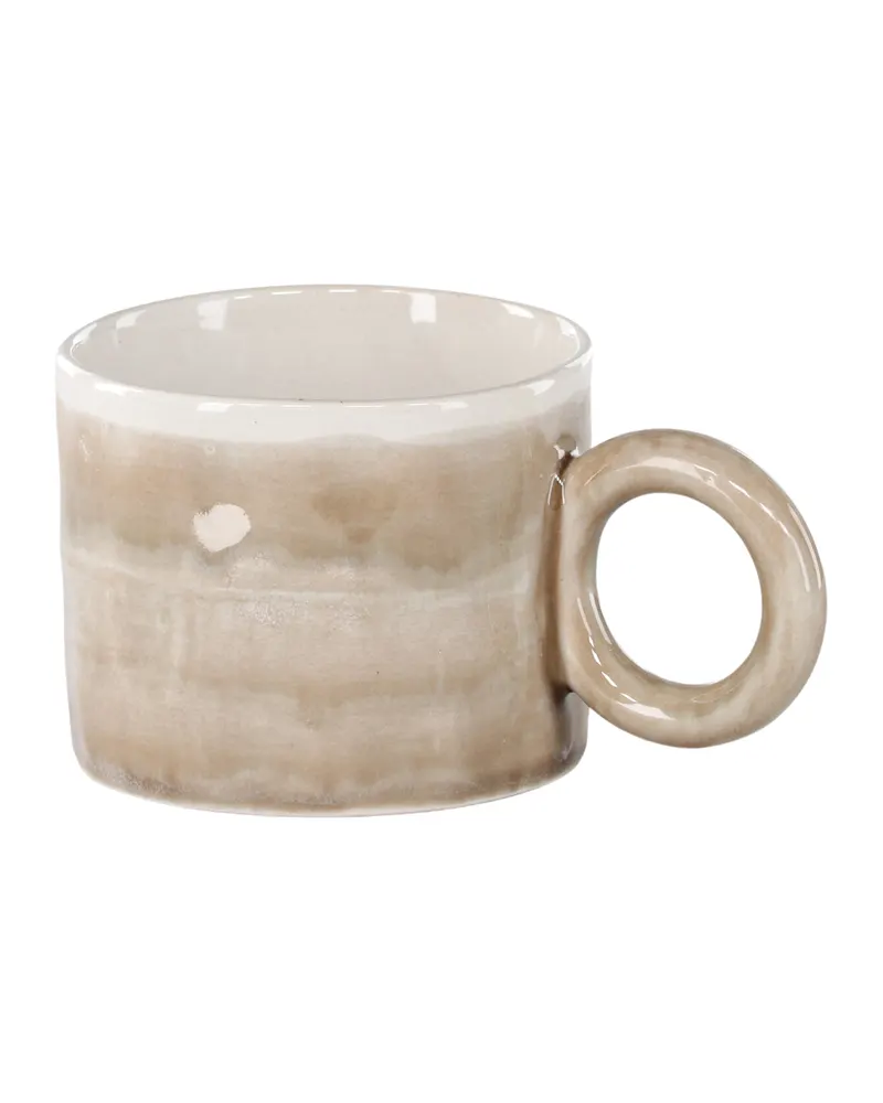 Jublie Kaffeetasse aus Steinzeug mit Ringhenkel, Ansicht 5