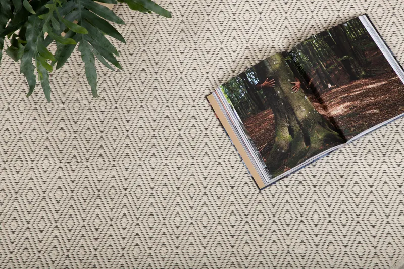 Julana runder Wollteppich, Ø 200 cm, im Wohnraum, Ansicht 2