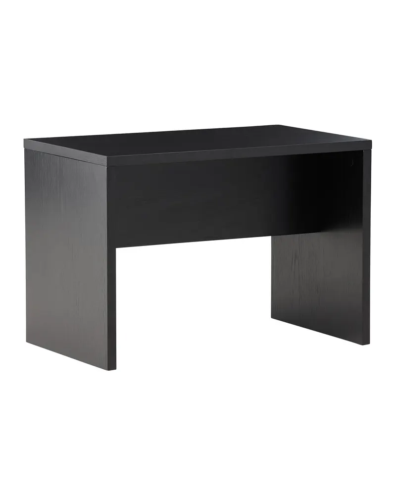 Juni kleiner Couchtisch 58 × 35 cm mit Seitenwangen in Schwarz, Ansicht 1