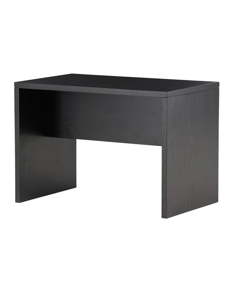 Juni kleiner Couchtisch 58 × 35 cm mit Seitenwangen in Schwarz, Ansicht 6