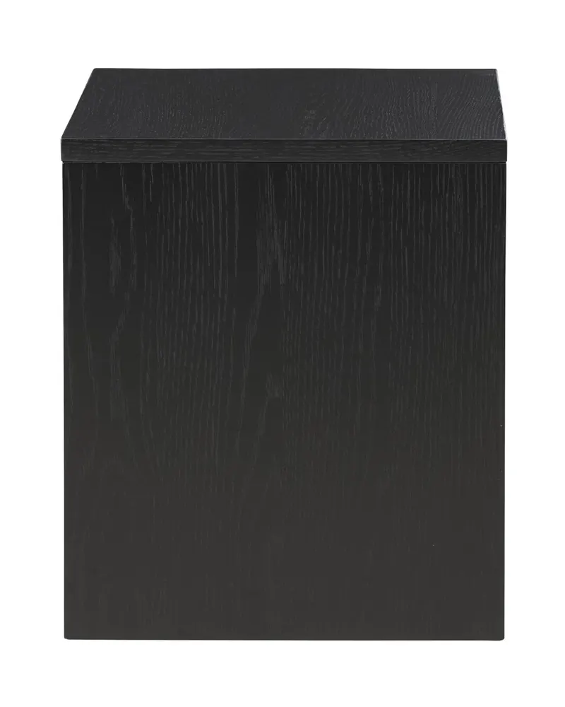 Juni kleiner Couchtisch 58 × 35 cm mit Seitenwangen in Schwarz, Ansicht 7