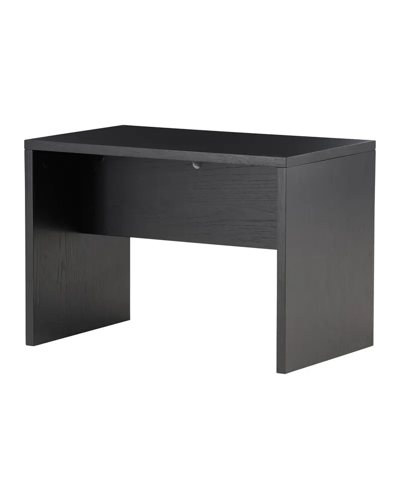 Juni kleiner Couchtisch 58 × 35 cm mit Seitenwangen in Schwarz, Ansicht 10