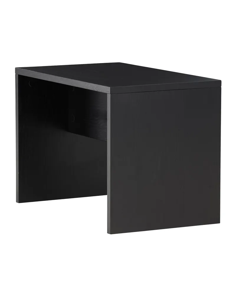 Juni kleiner Couchtisch 58 × 35 cm mit Seitenwangen in Schwarz, Ansicht 11