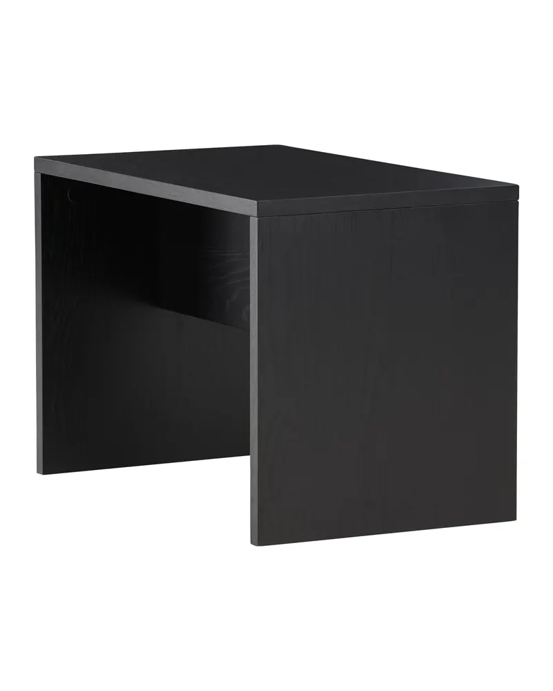 Juni kleiner Couchtisch 58 × 35 cm mit Seitenwangen in Schwarz, Ansicht 5